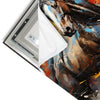 Led Wandbild Bella Abstraktes Pferdeportraet Quadrat Materialvorschau