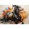 Led Wandbild Bella Abstraktes Pferdeportraet Querformat Motivvorschau