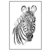 Led Wandbild Bleistiftzeichnung Zebra Hochformat Produktvorschau Frontal