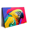 Led Wandbild Federn Papagei Querformat Produktvorschau Seitlich