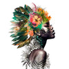 Xxl Wandbild Doppelbelichtung Portraet Einer Afrikanischen Frau Querformat Crop