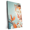 Xxl Wandbild Florales Frauenportraet Viola Hochformat Produktvorschau Seitlich