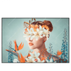 Xxl Wandbild Florales Frauenportraet Viola Querformat Produktvorschau Frontal