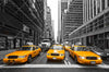 Xxl Wandbild Gelbe Taxis New York Quadrat Crop