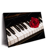 Xxl Wandbild Klavier Rose Querformat Produktvorschau Seitlich