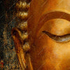Xxl Wandbild Laechelnder Buddha In Gold Hochformat Zoom