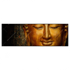 Xxl Wandbild Laechelnder Buddha In Gold Panorama Produktvorschau Frontal