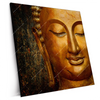 Xxl Wandbild Laechelnder Buddha In Gold Quadrat Produktvorschau Seitlich