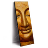 Xxl Wandbild Laechelnder Buddha In Gold Schmal Produktvorschau Seitlich