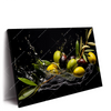 Xxl Wandbild Oliven Splash Querformat Produktvorschau Seitlich