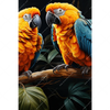 Xxl Wandbild Papageien Auf Einem Ast Hochformat Motivvorschau