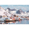 Xxl Wandbild Skandinavisches Dorf Im Schnee Querformat Motivvorschau