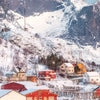 Xxl Wandbild Skandinavisches Dorf Im Schnee Querformat Zoom