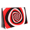Xxl Wandbild Spirale In Rot Weiss Schwarz Querformat Produktvorschau Seitlich