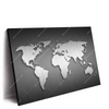Xxl Wandbild Weltkarte Edelstahloptik Querformat Produktvorschau Seitlich