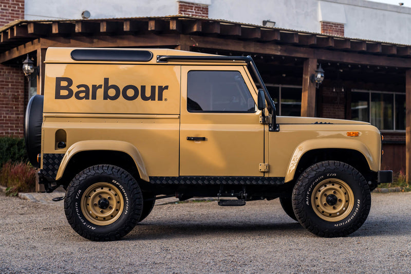 barbour land rover defender