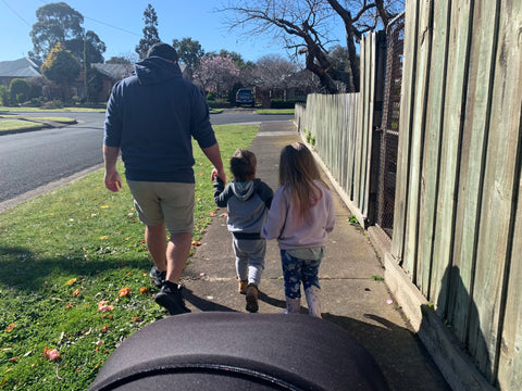 Ava, Chaz & Daddy on one of our many walks 