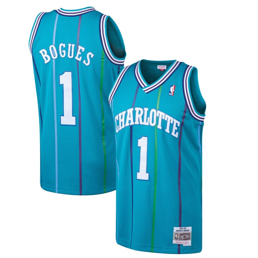 charlotte hornets muggsy bogues jersey