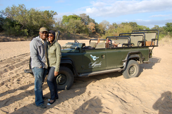 Tracy and Kmele Foster in South Africa, 2010