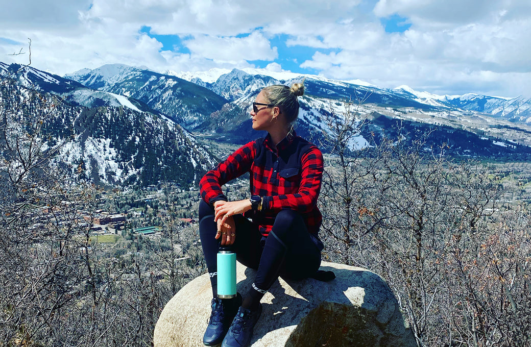 Hiking up Smuggler in Aspen, CO on Earth Day 2020