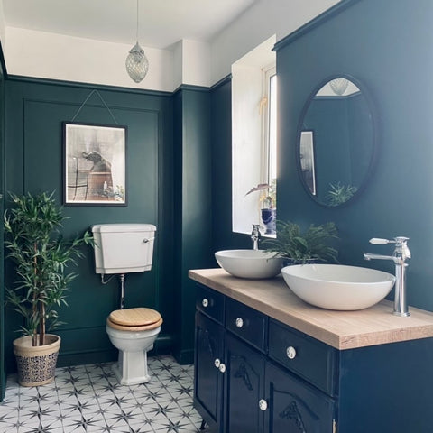 Dark Green Bathroom Paint