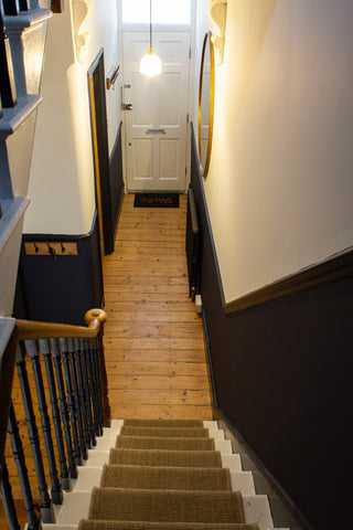Dark Blue Halfway Hallway
