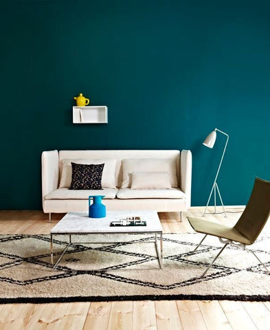 Strong Blue/ Teal Wall 