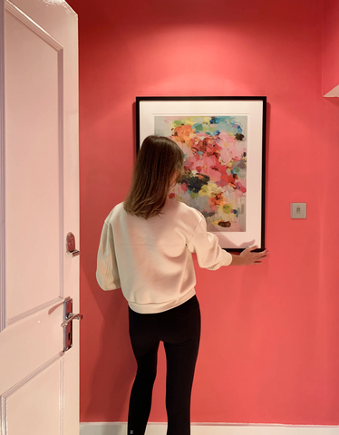 Bright Pink Hallway Art inspiration