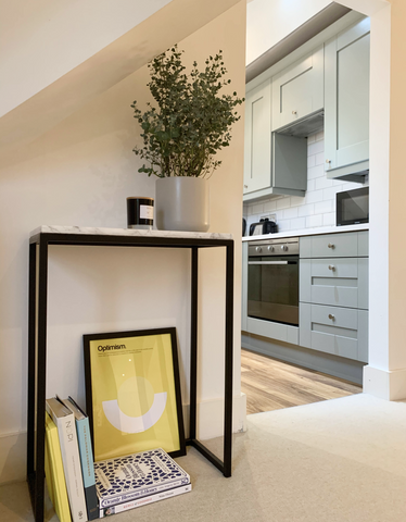 Marble Side Table Sage Kitchen