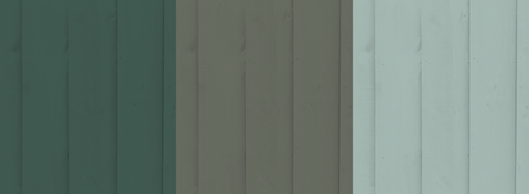 Dark Green Pale Green Fence Paint Colours