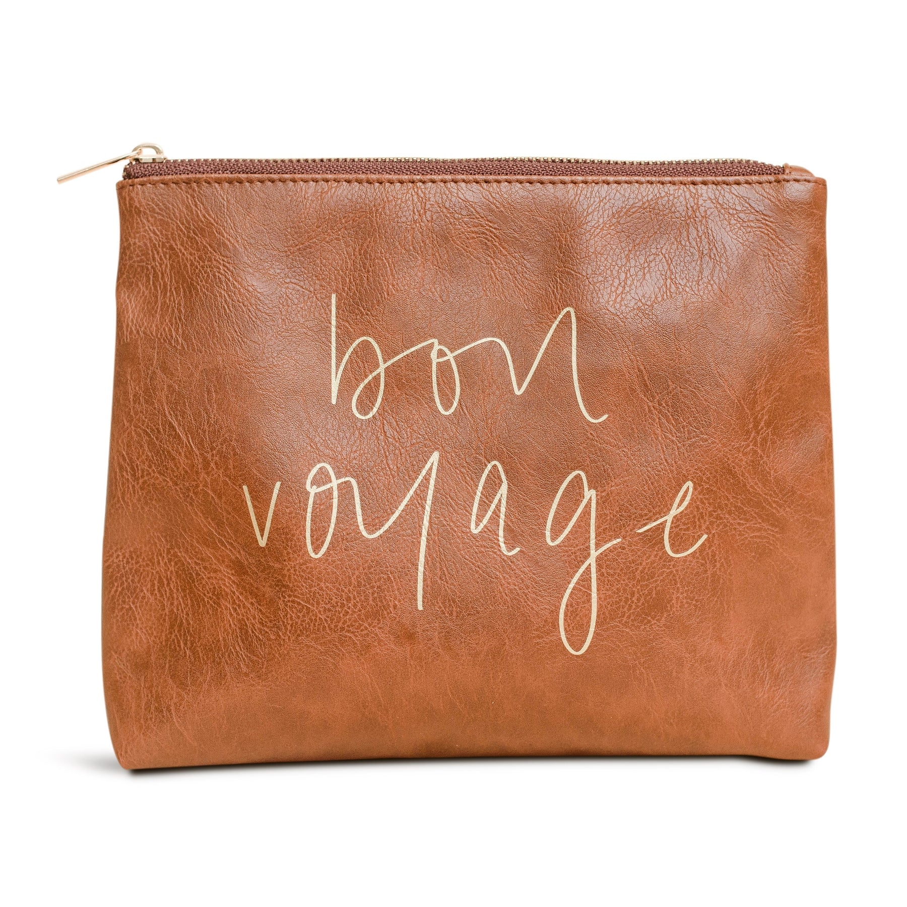 Download Bon Voyage Faux Leather Makeup Bag - South & Pine