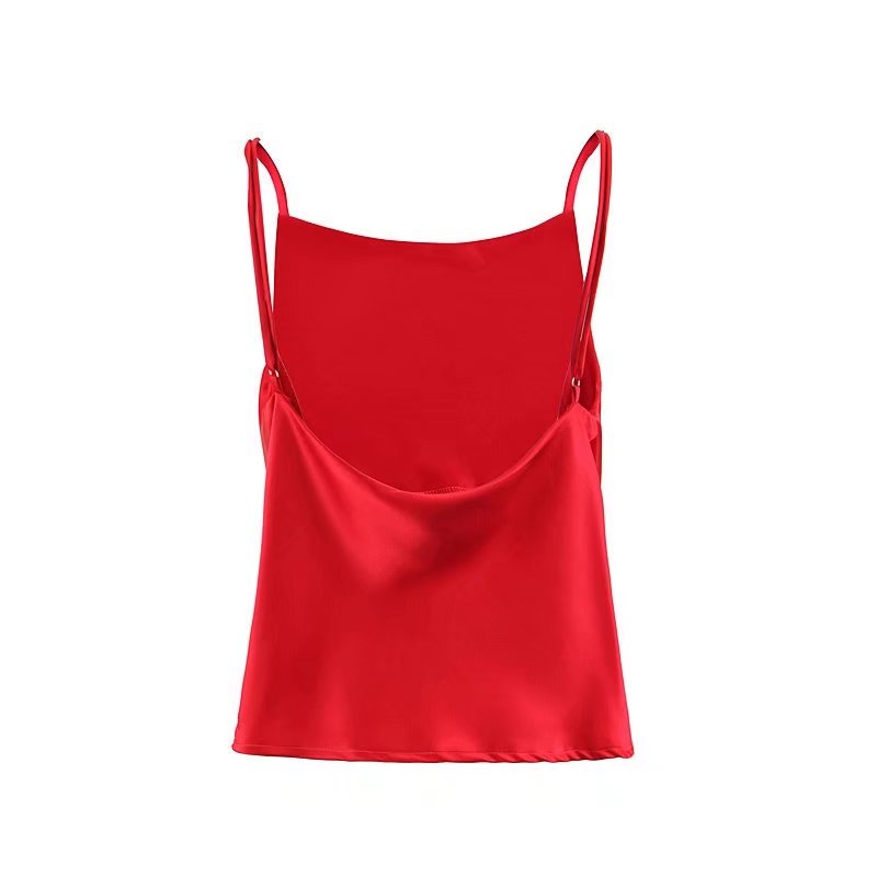 red camisole vest