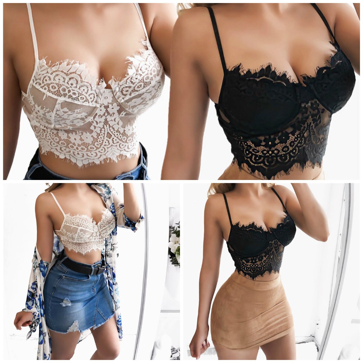 lace tanks and camis