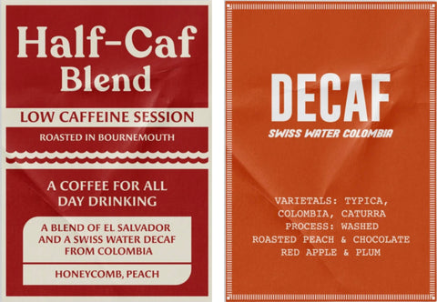 Bad Hand Coffee Subscription decaf and half-caf
