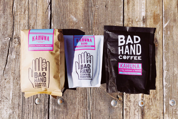 Bad Hand Coffee - eco friendly coffee bags
