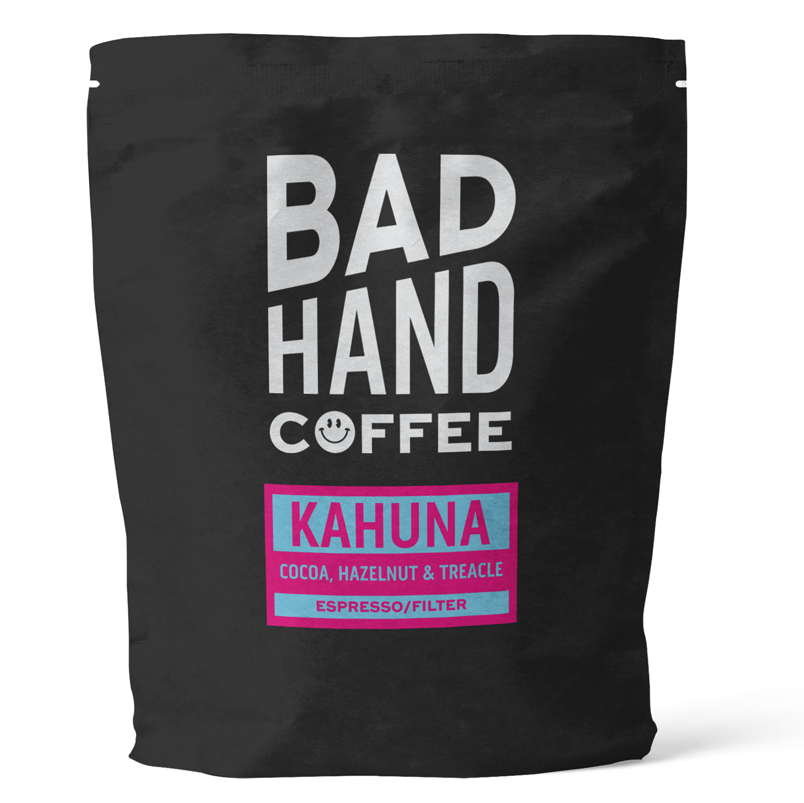 Kahuna Blend, espresso/filter coffee. Hazelnut & Cocoa, 250grams or 1kg, whole beans or ground.