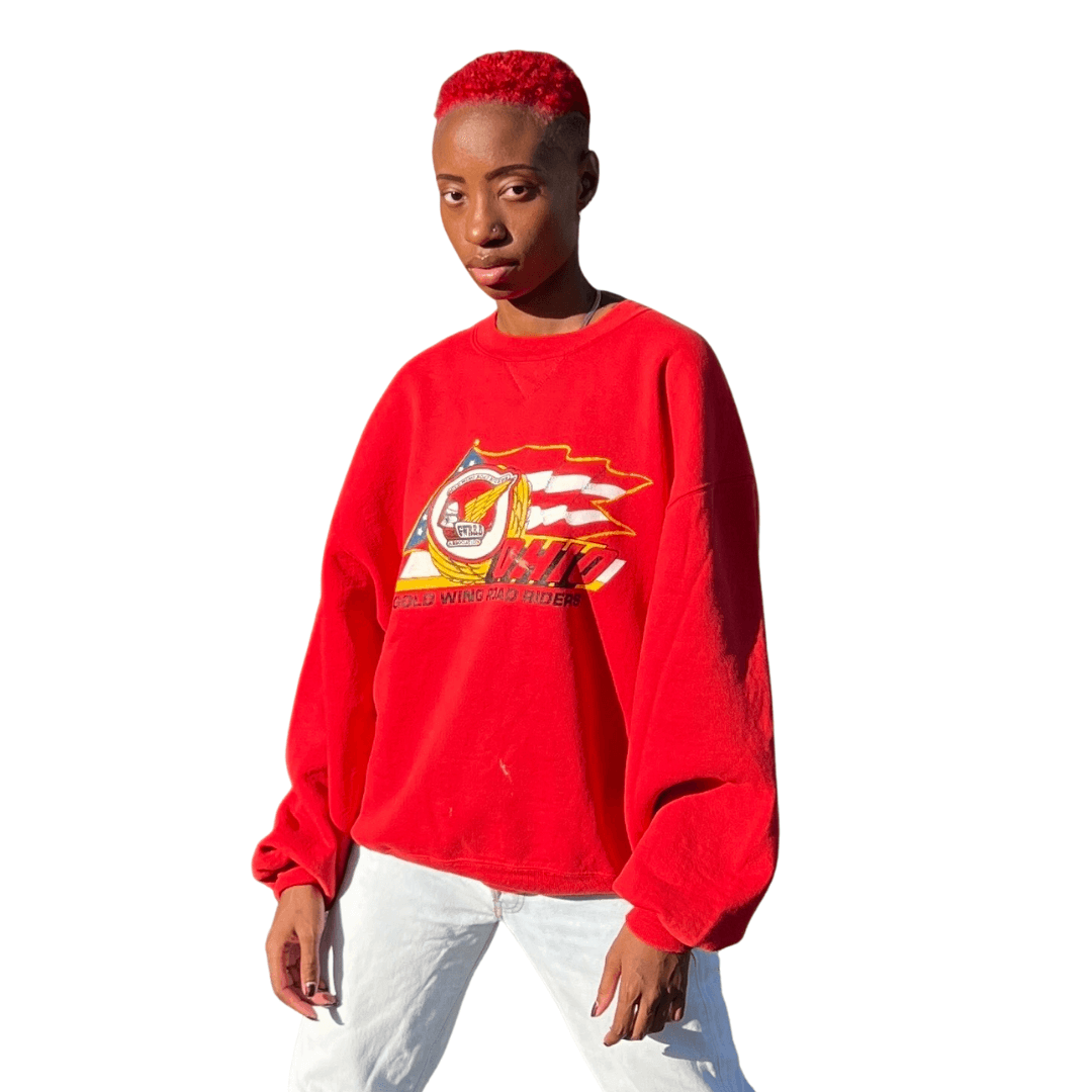 Vintage Lucky Brand Crew-Neck Red T-Shirt 👕 🛍️ ships - Depop