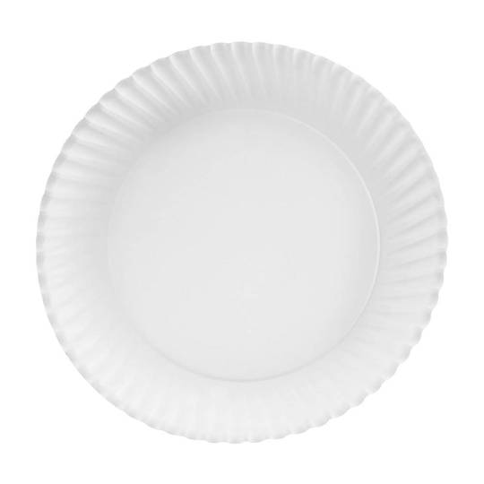 Plato Carton Marba Blanco  (23 Cm) | Leal Materias Primas