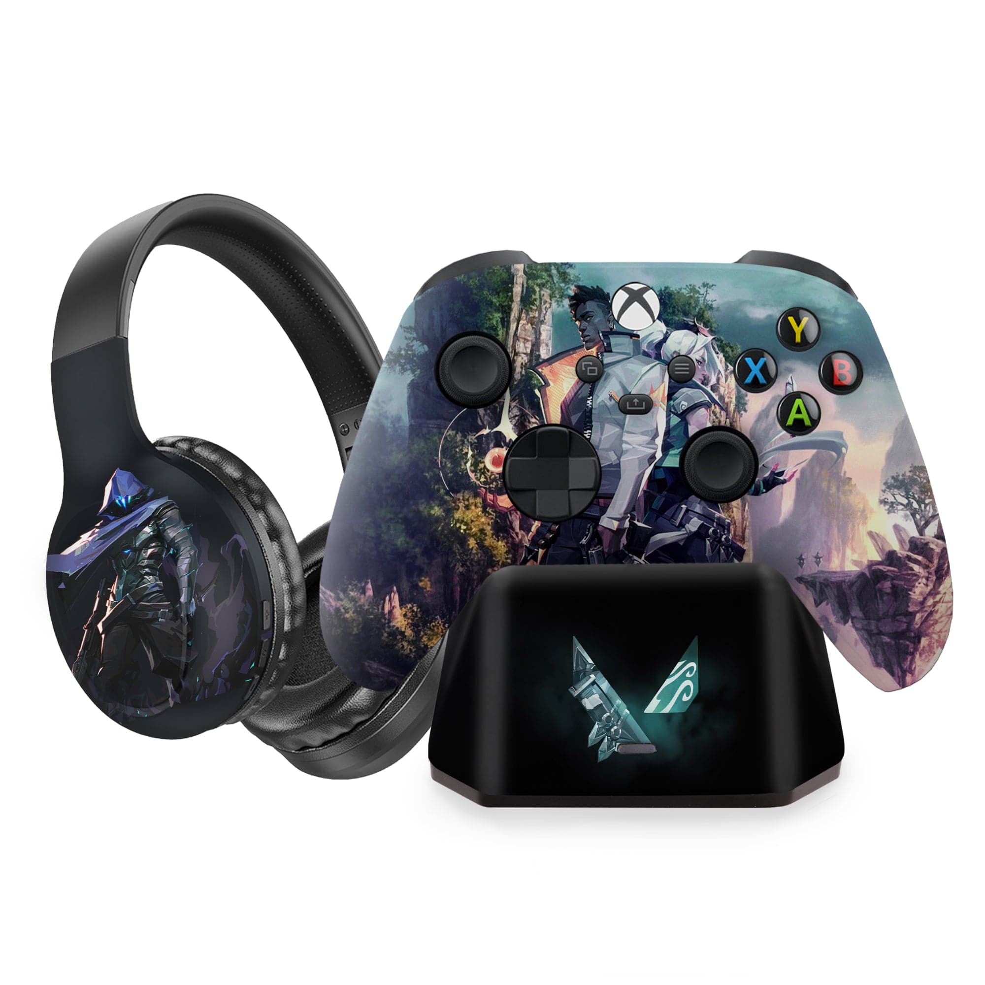 Goku Xbox Series X Controller with Charging Station & Headphone