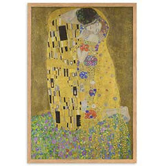 gustav-klimt-der-kuss-poster-im-rahmen-gustav-klimt-oak-61x91-cm-artlia-online-art-galeria