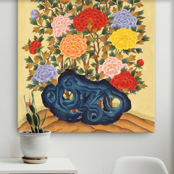 Canvas | artlia | wall Korean peonies, art