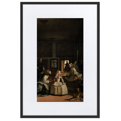 las-meninas-diego-velazquez-poster-im-rahmen-mit-passepartout-diego-velazquez-schwarz-61x91-cm-artlia-online-art-galeria