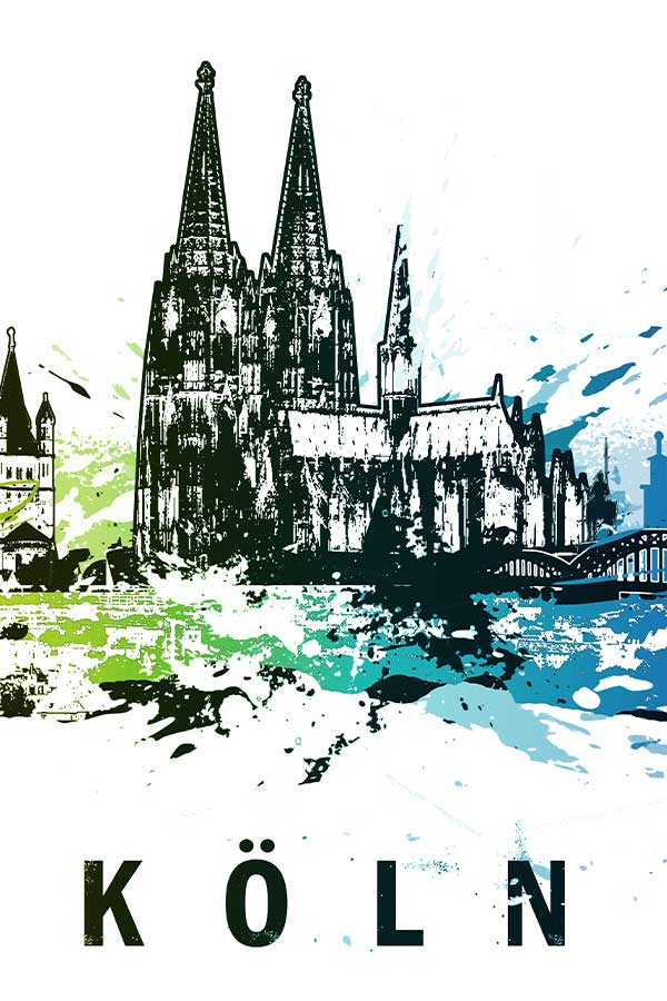 Skyline Köln | Hochwertige Poster online bestellen | ARTLIA – artlia