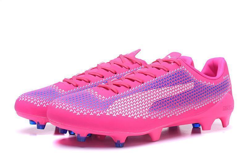 Elevado hasta ahora Incitar PUMA evoSPEED 17 FG Soccer Cleats Pink Blue White – starstadium