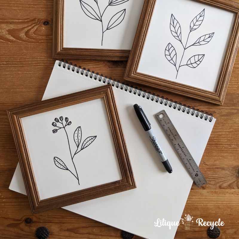 DIY fleurs minimalistes