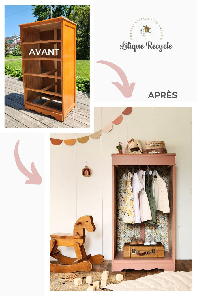 Upcycling : penderie enfant Montessori