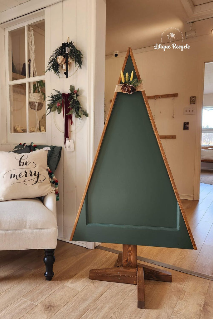 Sapin de Noël en bois recyclé