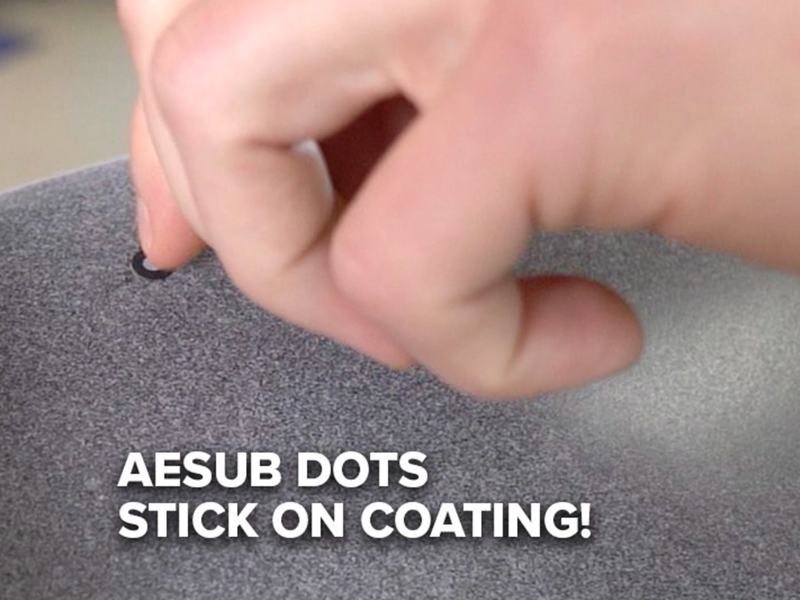 aesub dots with aesub 3d vanishing spray