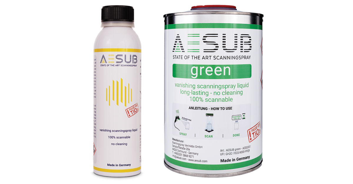 Aesub Specialty Vanishing 3D Scanning Spray