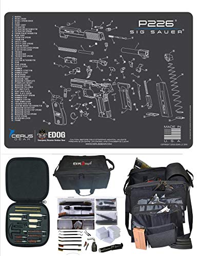 EDOG CZ P10C Cerus Exploded View Schematic Gun Cleaning Mat & R5